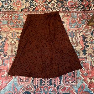 Animal Print Midi Skirt